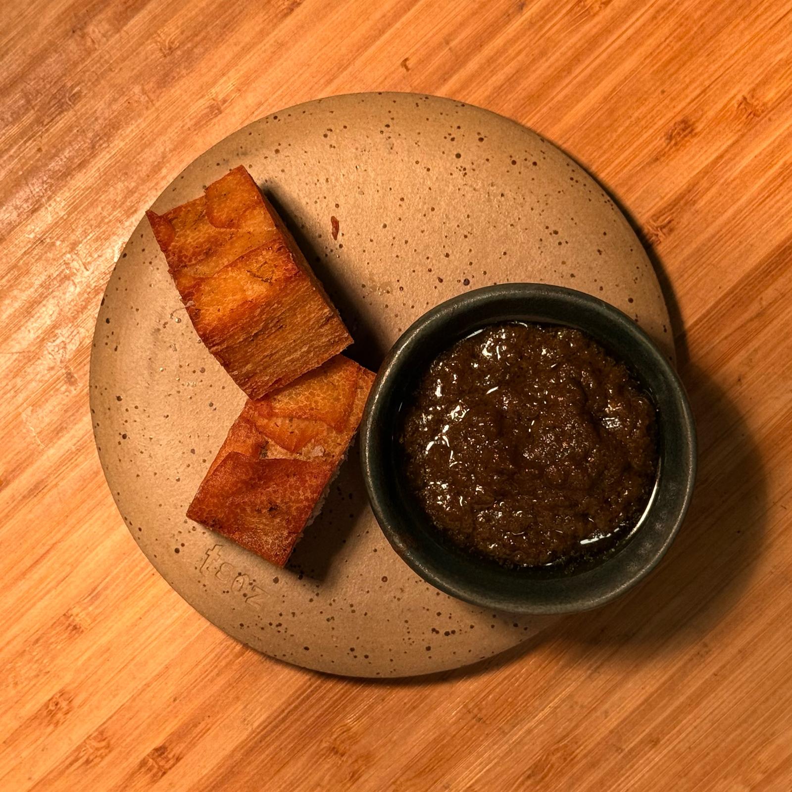 Suya skewers with dipping sauce